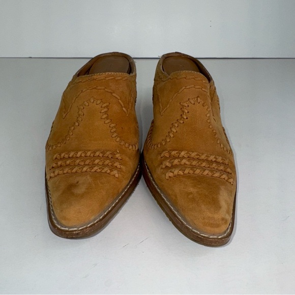 COLDWATER CREEK Western Suede Mules Clogs Size 8.5 - Picture 5 of 15